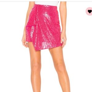 Sequin skirt, color: Berry worn once